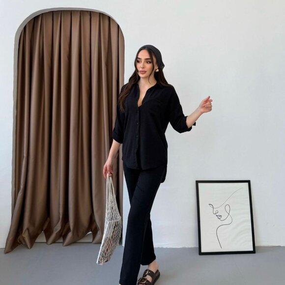 Women Lounge Set Relaxed & Trendy Perfect for Casual Days - S, M, L, XL - Picture 4 of 4